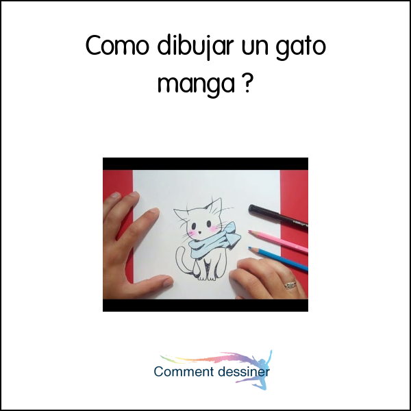 Como dibujar un gato manga